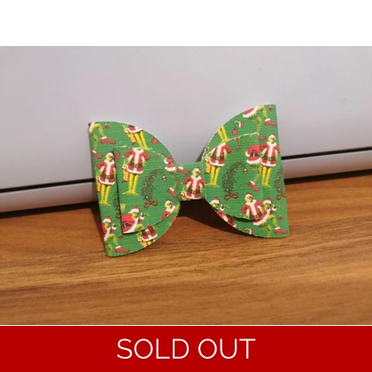 Grinch Single Hair Bow